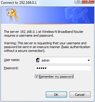 Router Browser Authentication